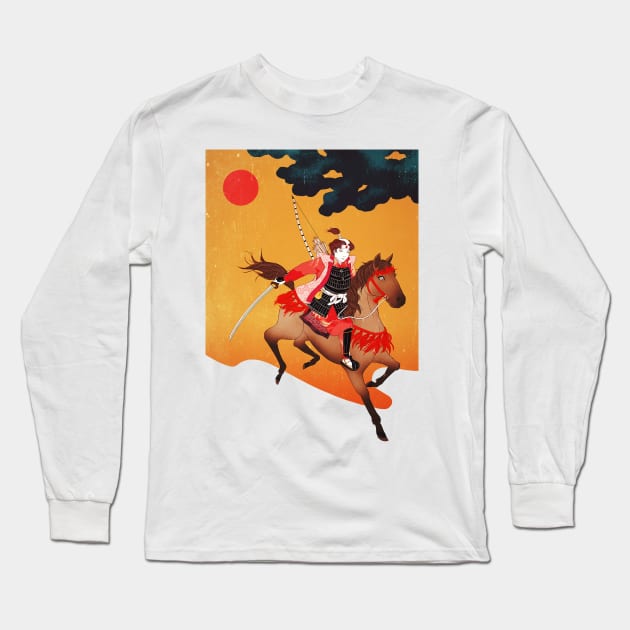 Samurai Long Sleeve T-Shirt by saitmy